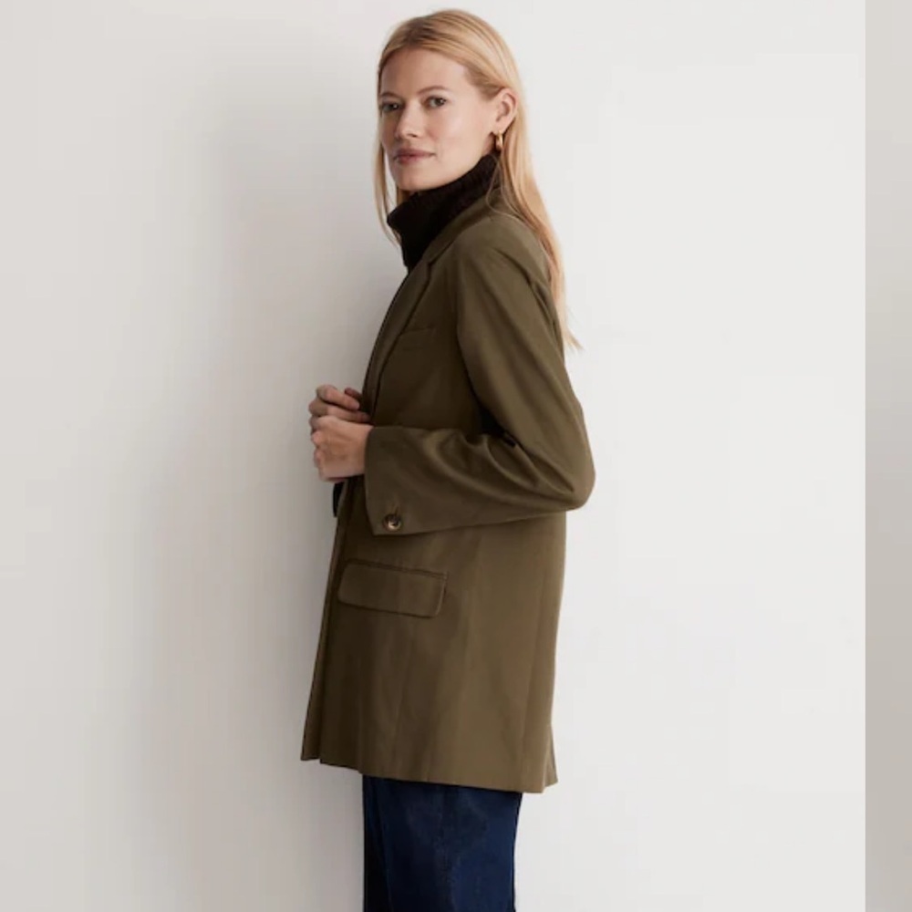 Madewell Olive taupe Blazer - Picture 3 of 10